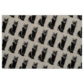 Zwarte kat stof (Fat Quarter)