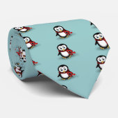 Zwarte kat stropdas (Opgerold)