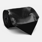 Zwarte kat stropdas (Opgerold)