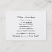 Zwarte kat superstitieuze kool visitekaartje (Achterkant)