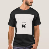 Zwarte kat t-shirt (Voorkant)