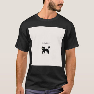 Zwarte kat t-shirt