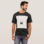 Zwarte kat t-shirt (Voorkant volledig)