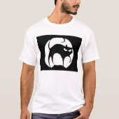 zwarte kat t-shirt (Voorkant)