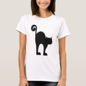 Zwarte Kat t-shirt (Voorkant)
