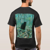 Zwarte kat t-shirt (Achterkant)