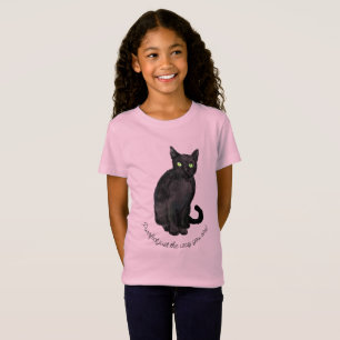 Zwarte kat T-Shirt