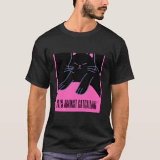 zwarte kat t-shirt