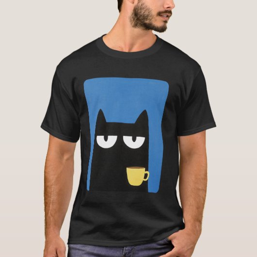 Zwarte Kat T-shirt (Voorkant)