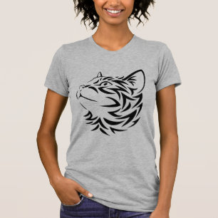 zwarte kat t-shirt