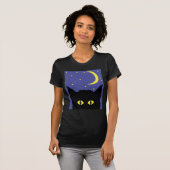Zwarte Kat t-shirt (Voorkant volledig)