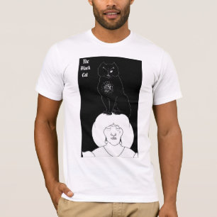 zwarte kat T-Shirt van Aubrey Beardsley