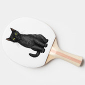 Zwarte kat tafeltennisbatje (Zijkant)