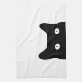 Zwarte kat theedoek (Verticaal)
