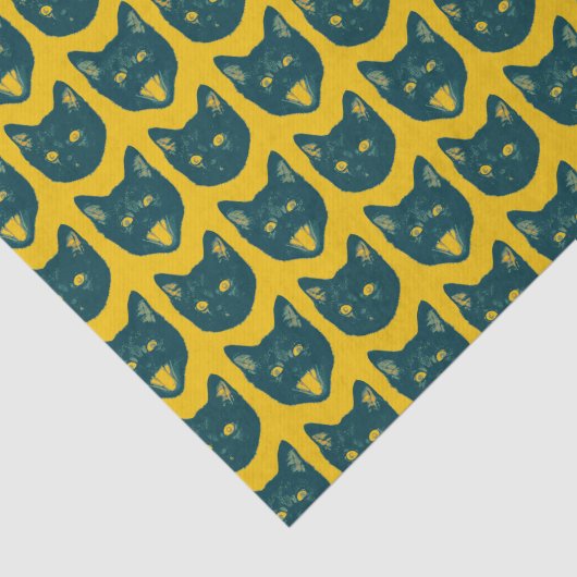 Zwarte kat tissuepapier (Detail)