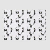 Zwarte kat tissuepapier (Voorkant)