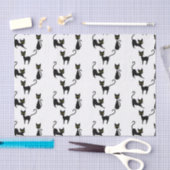 Zwarte kat tissuepapier (Craft)