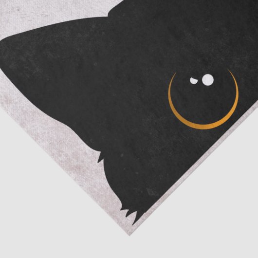 Zwarte kat tissuepapier (Detail)