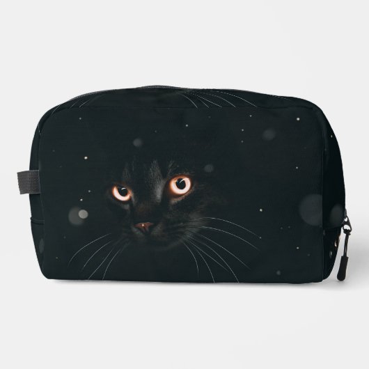 Zwarte kat toilettasje (Voorkant)