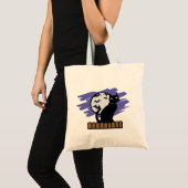 Zwarte kat tote bag (Voorkant (product))