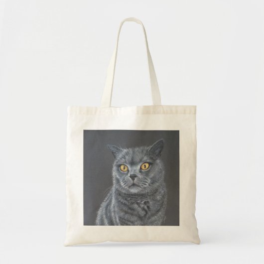 Zwarte kat tote bag (Voorkant)