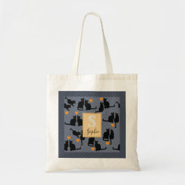 Zwarte kat tote bag