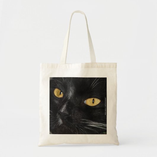 Zwarte kat tote bag (Voorkant)