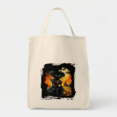 Zwarte Kat Tote Tas (Voorkant)