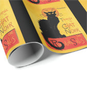  zwarte kat Tournee Chat du Noir Art Nouveau Cadeaupapier (Rol Hoek)