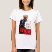  zwarte kat Tournee du chat noir Poster Art T-shirt (Voorkant)