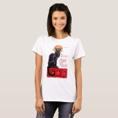  zwarte kat Tournee du chat noir Poster Art T-shirt (Voorkant volledig)