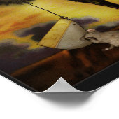  zwarte kat Trick or treat - Humoureus Poster (Hoek)