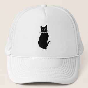  zwarte kat trucker pet