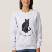 Zwarte kat trui (Voorkant)