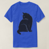 Zwarte kat Ts T-shirt (Design voorkant)
