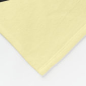 Zwarte kat uit de jaren 1950, geel fleece deken (Hoek)