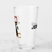 Zwarte kat uit de middeleeuwen glas (Links)