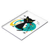 Zwarte kat uit de middeleeuwen notitieboek (Linkerzijde)