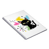 Zwarte kat uit de middeleeuwen notitieboek (Rechterzijde)