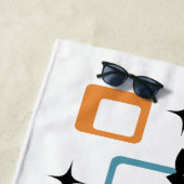 Zwarte kat uit de middeleeuwen strandlaken (In situ)