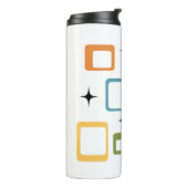 Zwarte kat uit de middeleeuwen thermosbeker (Gedraaid links)