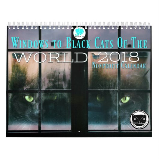 Zwarte kat van de World 2018-agenda Kalender (Hoes)