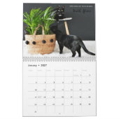 Zwarte kat van de World 2018-agenda Kalender (Jan 2027)