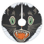  zwarte kat van Halloween Scared Kerstboom Rok (Voorkant)