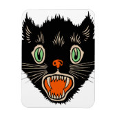  zwarte kat van Halloween Scared Magneet (Verticaal)