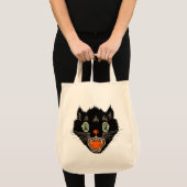  zwarte kat van Halloween Scared Tote Bag (Voorkant (product))