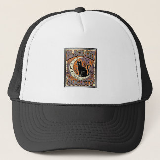Zwarte Kat Vereniging Kat Zwarte Kat Vintage Vecto Trucker Pet