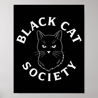 Zwarte Kat Vereniging Schattig Kittensliefhebber K Poster