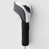 Zwarte Kat Vijlnagels Golfheadcover (Schuin)