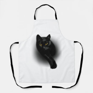 Zwarte Kat Vijlnagels Schort